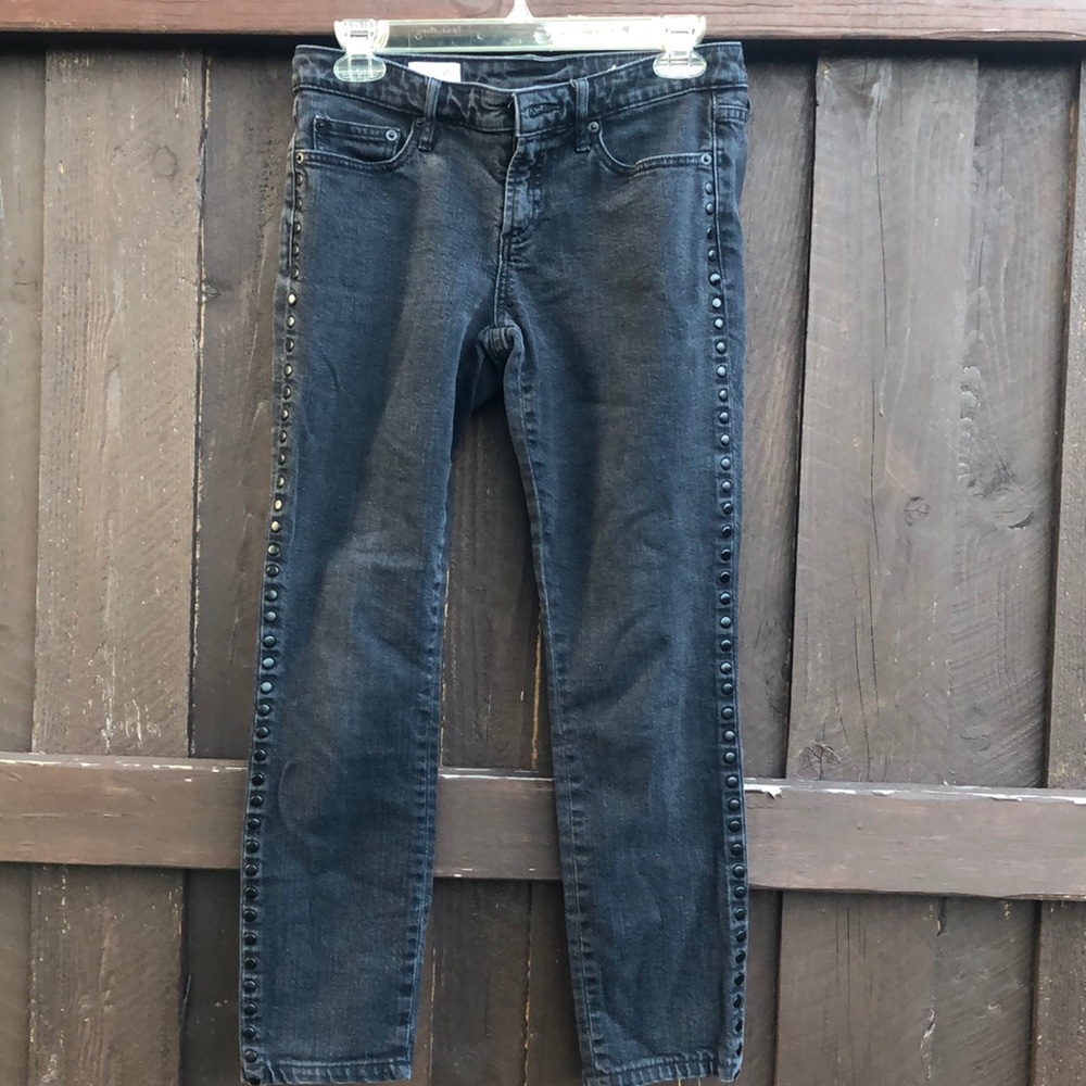 GAP 1969 stud always skinny black jeans